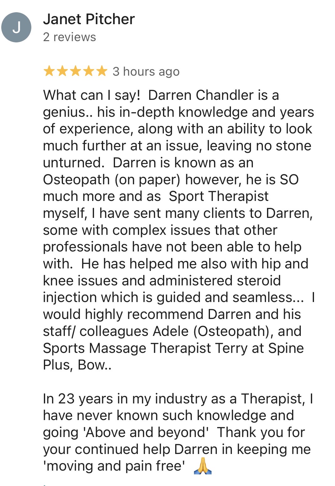 Injury Hub Review Trini Anca